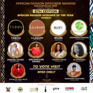 African Fashion designer of the year female