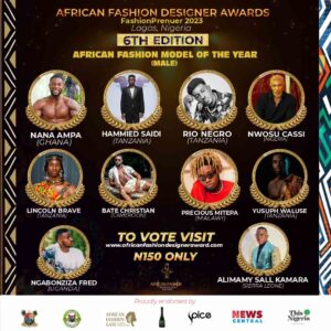 African fashion model of the year male