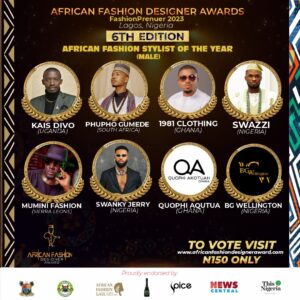 African Fashion stylist of the year male